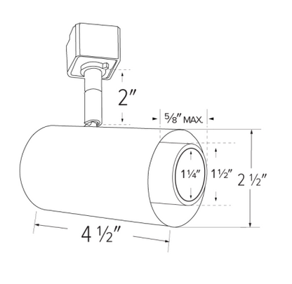 Elco Lighting E25TW-07SD-FC 2″ Sylo™ Track Head with Koto™ Focus Module, Lumens 720 lm, Color Temperature SunsetK, Adjustable Beam Angle 18°-50°, All White Finish