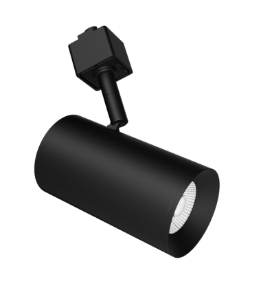 Elco Lighting E25TB-11SD 2" Koto Sylo™ Track Head, Lumens 1150 lm, Color Temperature SunsetK, Beam Angle 38° All Black Finish