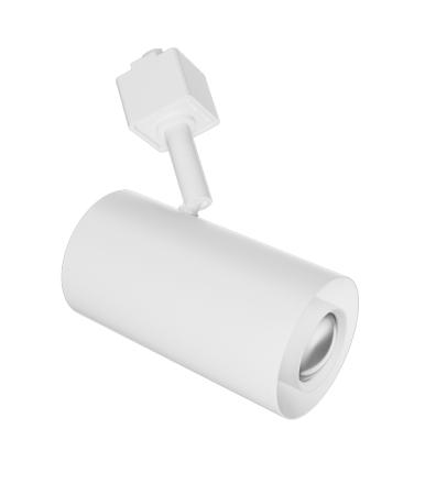 Elco Lighting E25TW-0735-FC 2" Sylo™ Track Head with Koto™ Focus Module, Lumens 830 lm, Color Temperature 3500K, Adjustable Beam Angle 18°-50° All White Finish
