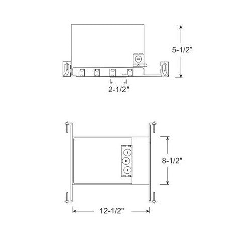 ELCO Lighting E2AJU12ICA 11W 2" IC R60 Airtight New Construction HIGHTECH Housing