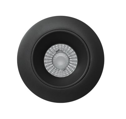 ELCO Lighting E2L10FSDBB 2 Inches Round Reflector Teak LED Light Engine, SunsetK Color Temperature, 38° Beam Angle All Black Finish