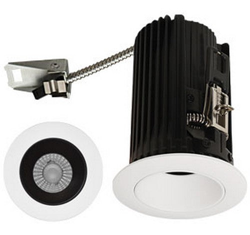 ELCO Lighting E2L10FXXB Teak System Contemporary Black / White LED 2 Inch Recessed Lighting Round Reflector 120V - BuyRite Electric