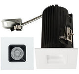 ELCO Lighting E2L15F30B Teak System Modern Black / White LED 2 Inch Recessed Lighting Square Baffle 120V 3000K