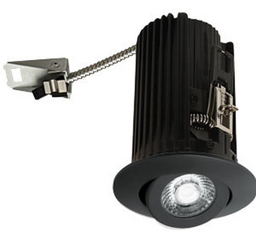 ELCO Lighting E2L18FXXB Teak System Contemporary Black LED 2 Inch Recessed Lighting Round Adjustable 120V - BuyRite Electric