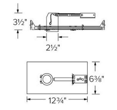 ELCO Lighting E2LC106 9W 2" Non-IC Airtight New Construction Housing