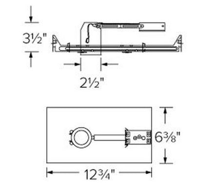 ELCO Lighting E2LC106 9W 2" Non-IC Airtight New Construction Housing