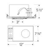 Elco Lighting E2LK94ICA 2" Koto™ Architectural Maximum Adjustability High Lumen IC Airtight Housing, Voltage 120, Watt 18.9W, Dimming Triac/ELV