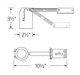 ELCO Lighting E2LRC106 9W 2" Non-IC Airtight Remodel Housing