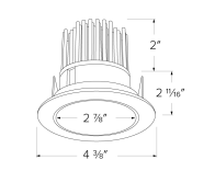 Elco Lighting E310C0827BZ2 3" LED Light Engine with Reflector Trim, Color Temperature 2700K, All Bronze Finish
