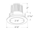 Elco Lighting E310C0827BZ2 3" LED Light Engine with Reflector Trim, Color Temperature 2700K, All Bronze Finish