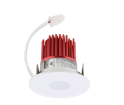Elco Lighting E329C1027C2 3 Inches LED Light Engine with Pinhole Trim, Color Temperature 2700K, White Trim w/Chrome Reflector Finish