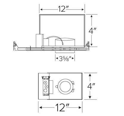 ELCO Lighting E3LK76ICA 18.9W 3″ Koto™ Architectural Maximum Adjustability High Lumen Housing 1500lm