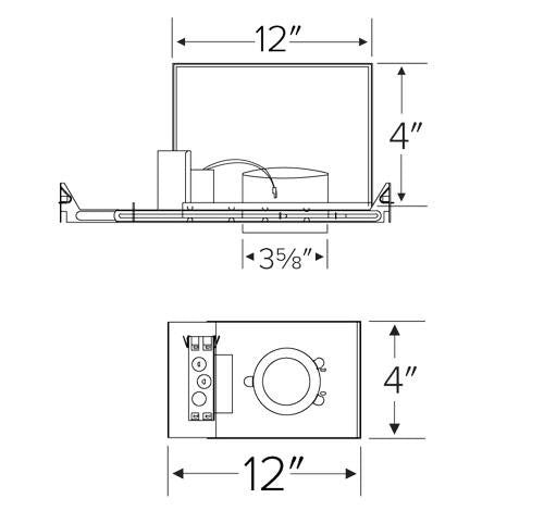 ELCO Lighting E3LK77ICAD 18.9W 3" Koto™ Architectural Maximum Adjustability High Lumen Housing 1500lm
