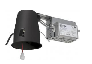 Elco Lighting E3LRC10D2 3 Inches Non-IC Airtight Remodel Housing with Driver, Voltage 120/277V, Dimming Triac/ELV/0-10V
