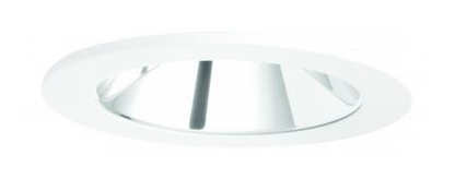Elco Lighting E410C1230C2 4 Inches LED Light Engine with Reflector Trim, Color Temperature 3000K, Chrome w/White Ring Finish