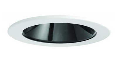 Elco Lighting E410C1230MB2 4 Inches LED Light Engine with Reflector Trim, Color Temperature 3000K, Matte Black w/White Ring Finish