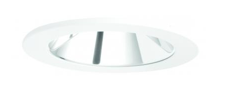 Elco Lighting E410C16SDC 4 Inches LED Light Engine with Reflector Trim, Color Temperature SunsetK, Chrome w/White Ring Finish