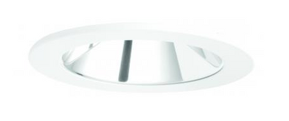 Elco Lighting E410C16SDC 4 Inches LED Light Engine with Reflector Trim, Color Temperature SunsetK, Chrome w/White Ring Finish