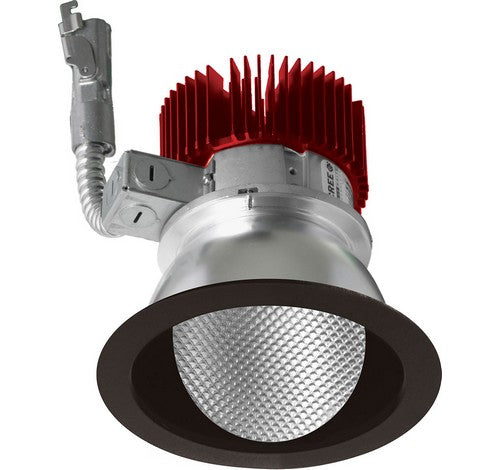 ELCO Lighting E411L1227H 4 Inch LED Light Engine with Wall Wash Trim Haze Finish 2700K 1250 lm