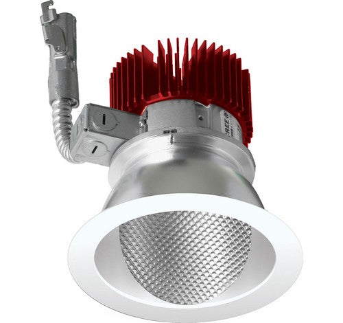 ELCO Lighting E411L1230H2 4 Inch LED Light Engine with Wall Wash Trim Haze Finish, Color Temperature 3000K Lumens 1250 lm, Generation 2