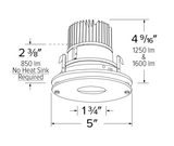 Elco Lighting E412C16SDW 4 Inches LED Light Engine with Drop Glass Reflector Trim, Color Temperature SunsetK, All White Finish