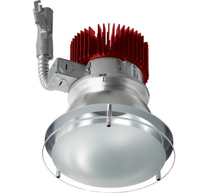 ELCO Lighting E412L1227B LED 4" Drop Glass LED Recessed Lighting Light Engine Black Finish 2700K 1250 Lumens