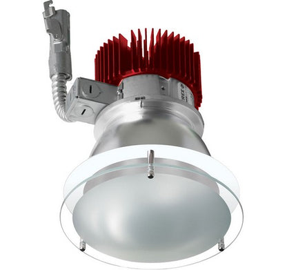 ELCO Lighting E412L1235H LED 4" Drop Glass LED Recessed Lighting Light Engine Haze Finish 3500K 1250 Lumens