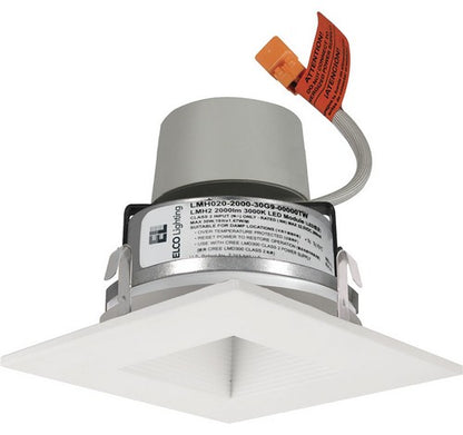 ELCO Lighting E415R08 Cedar System Modern LED 4 inch Recessed Lighting Module & Driver with Square on Square Baffle Trim 120V - BuyRite Electric