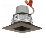 Elco Lighting E415R0830BZ 4 Inches LED Module & Driver with Square on Square Baffle Trim, Color Temperature 3000K, Dimming Triac/ELV, All Bronze Finish