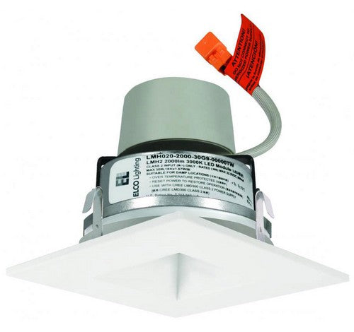 ELCO Lighting E417R08 Cedar System Contemporary LED 4 inch Recessed Lighting Square on Square Reflector 120V - BuyRite Electric