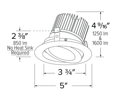 Elco Lighting E418C0830BZ2 4 Inches LED Light Engine with Adjustable Trim, Color Temperature 3000K, All Bronze Finish