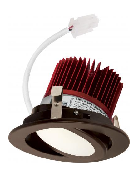 Elco Lighting E418C0835BZ2 4 Inches LED Light Engine with Adjustable Trim, Color Temperature 3500K, All Bronze Finish