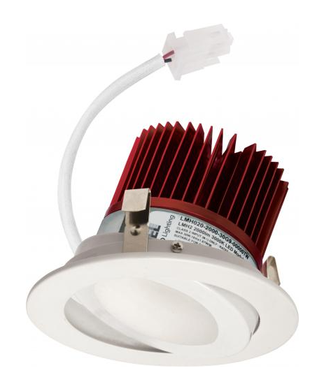 Elco Lighting E418C0840W2 4 Inches LED Light Engine with Adjustable Trim, Color Temperature 4000K, All White Finish