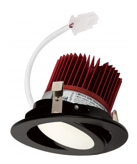 Elco Lighting E418C1235BB2 4 Inches LED Light Engine with Adjustable Trim, Color Temperature 3500K, All Black Finish