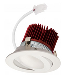 Elco Lighting E418C12SDW 4 Inches LED Light Engine with Adjustable Trim, Color Temperature SunsetK, All White Finish