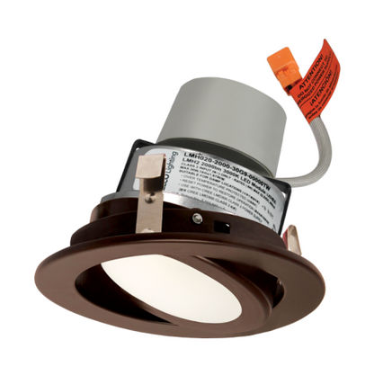 Elco Lighting E418R0840BZ 4 Inches LED Module & Driver with Adjustable Trim, Color Temperature 4000K, All Bronze Finish