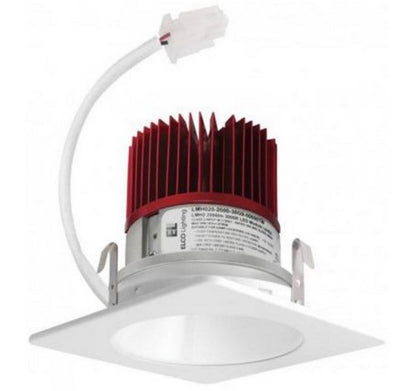 ELCO Lighting E420C08 Cedar System Modern LED 4 inch Recessed Lighting Light Engine with Square Reflector Trim - 850 Lumens 120V - BuyRite Electric