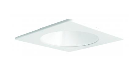 Elco Lighting E420C1227W2 4 Inches LED Light Engine with Square Reflector Trim, Color Temperature 2700K, All White Finish