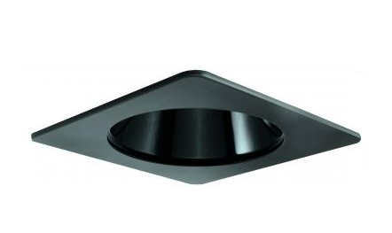 Elco Lighting E420C1230BB2 4 Inches LED Light Engine with Square Reflector Trim, Color Temperature 3000K, All Black Finish