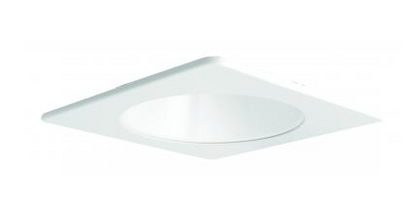 Elco Lighting E420C1235W2 4 Inches LED Light Engine with Square Reflector Trim, Color Temperature 3500K, All White Finish