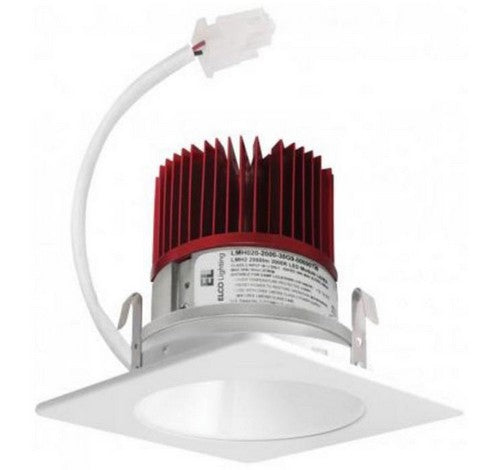 ELCO Lighting E420C12 Cedar System Contemporary LED 4 inch Recessed Lighting Light Engine with Square Reflector Trim - 1250 Lumens 120V - BuyRite Electric