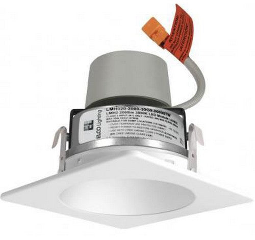 ELCO Lighting E420R08 Cedar System Modern LED 4 inch Recessed Lighting Module & Driver with Square Reflector Trim 120V - BuyRite Electric