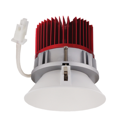 Elco Lighting E430C0830W2 4 Inches LED Light Engine with Trimless Reflector, Color Temperature 3000K, All White Finish