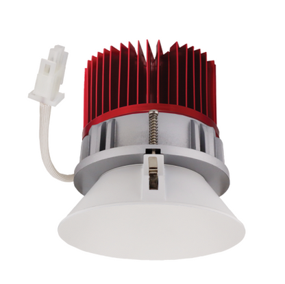 Elco Lighting E430C0835W2 4 Inches LED Light Engine with Trimless Reflector, Color Temperature 3500K, All White Finish