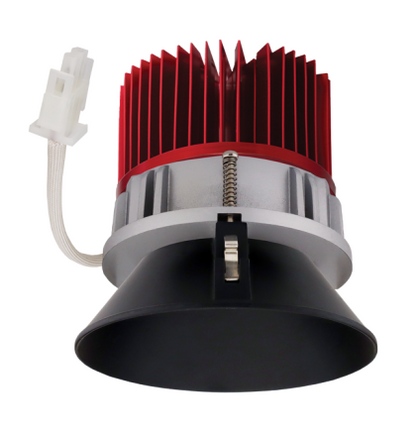 Elco Lighting E430C0840B2 4 Inches LED Light Engine with Trimless Reflector, Color Temperature 4000K, All Black Finish