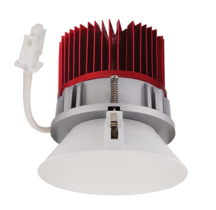 Elco Lighting E430C0840W2 4 Inches LED Light Engine with Trimless Reflector, Color Temperature 4000K, All White Finish