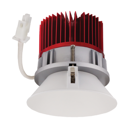 Elco Lighting E430C0850W2 4 Inches LED Light Engine with Trimless Reflector, Color Temperature 5000K, All White Finish