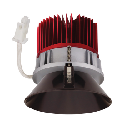 Elco Lighting E430C1227BZ2 4 Inches LED Light Engine with Trimless Reflector, Color Temperature 2700K, All Bronze Finish (Gen 2)