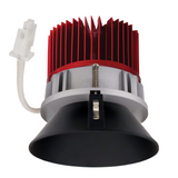 Elco Lighting E430C1230B2 4 Inches LED Light Engine with Trimless Reflector, Color Temperature 3000K, All Black Finish