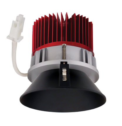 Elco Lighting E430C12SDB 4 Inches LED Light Engine with Trimless Reflector, Color Temperature SunsetK, All Black Finish